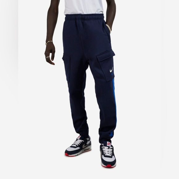 Nike Air Men’s Cargo Fleece Trousers Sz Med - Picture 2 of 12